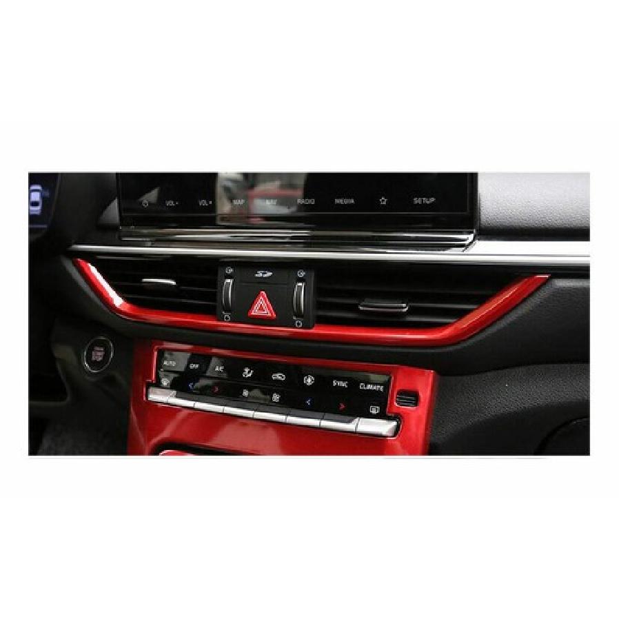 For Kia Forte/K3 2019-2021 Red Central Console Air Outlet Vent Cover Trim 3pcs