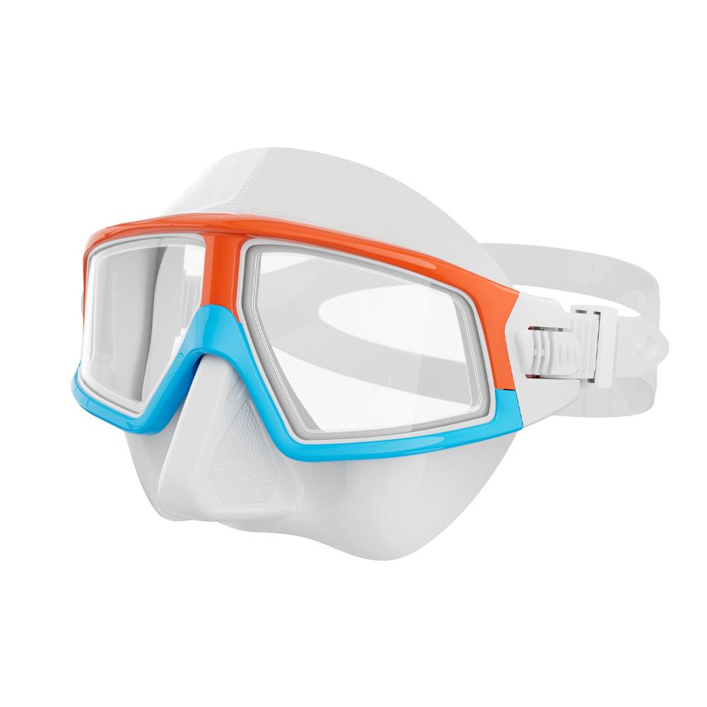 Diving Goggles Large Frame Free Diving Mask Adult Myopia Swimming Goggles Snorkeling Equipment HD Anti-fog