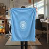 Manchester City Football Club Flannel Blanket, High quality Comfortable for All Seasons, Home Decor, Warmth and Comfort