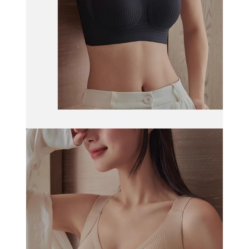 Plus Size Shaping Breathable Wireless Bra For Large Bust Women Anti Sagging