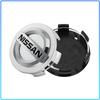 4 Pièces 60MM Cache-Moyeux de Roue de Voiture Anti-Poussière Emblème à Clipser Cache-Roue pour Nissan Nismo Qashqai X J10 J11 Trail Tiida Teana Skyline Juke X-trail