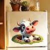 Self-adhesive Peeking Cow Wall Stickers Floor Decals for Living Room Bedroom Home Decor