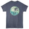 E.T. The Extra-Terrestrial 1982 Movie Flying Bike Moon Background Men's T Shirt
