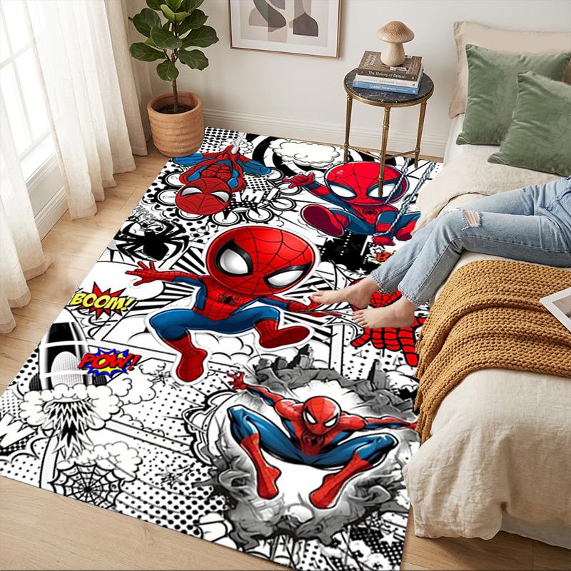 Spiderman Adventures Living Room Nonslip Area Rug Soft Carpet For Bedroom Game Playroom Sofa Office Home Decor Doormat Christmas Gift C922220