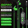 Game Earphone Sound Card With Microphone In Ear Corded Gaming Headphone Sound Equipment For Mobile Phone PC Desktop
