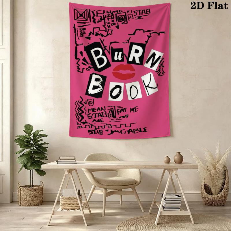 Burn Book Pattern Home Decor Tapestry, Wall Hanging, Decorative RV Wall Cloth.NGT0928614