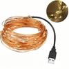 USB Powered Copper String Lights, Fairy Lights, and Starlight Lights Are Suitable for Decorating Parties, Weddings Festivals,Halloween,Christmas