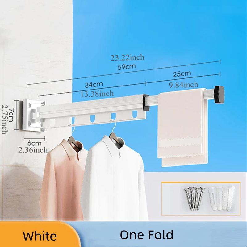 

Складная вешалка для экономии места, настенная складная сушилка для одежды из алюминиевого сплава для балкона, спальни, кухни, гостиной