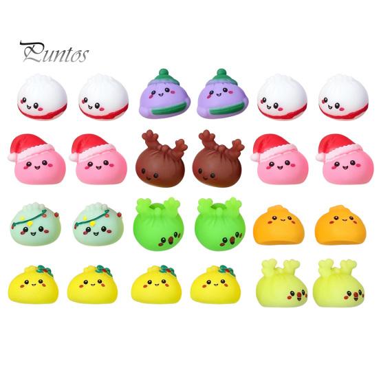 Christmas Traditions for Family Fun 2026 Dumplings Advent Calendar with 24 Mini Bun Squeeze Interactive Countdown Activity December Toys, Festive Box,