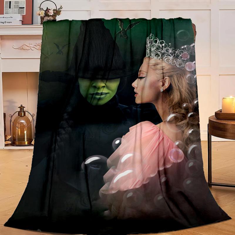 1PC Magic Witch And Friendship Flannel Blanket Gift, Suitable for Both Men And Women, Soft Ideal for Beds And Sofa, Birthday Or Christmas Gift