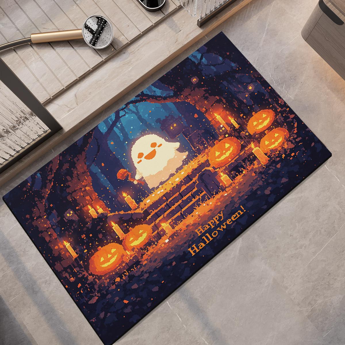 

Коврик для ванной на Хэллоуин, впитывающий коврик для ванной, нескользящий, быстросохнущий, коврик для душа, коврик для ванной, моющийся 40cmx60cm