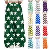 Women's Casual And Fashionable Printed Elastic Waist Loose Wide Leg Pants
