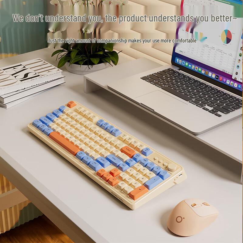 QianXingZhe V98Pro Tri-Mode Wireless RGB Mechanical Feel Keyboard & Mouse Combo