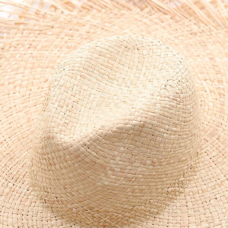 Spring and Summer New Raffia Big Eave Hat, Mori Girl Tide Hat, Raffia Big Edge Hat, Big Burr Casual Hat Tide Hat