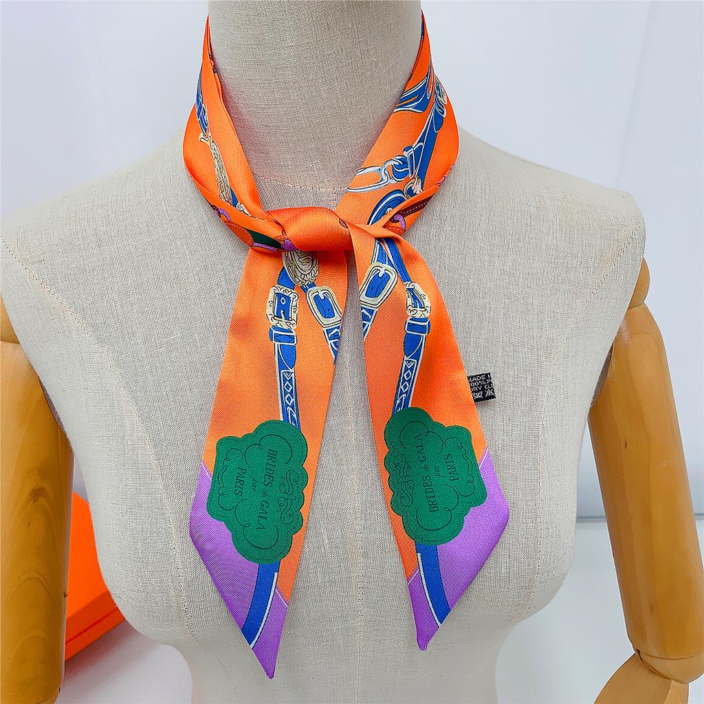 2026 Brand Design New Rope Silk Scarf Luxury Scarf Women Foulard Skinny Bag Scarves Fashion Hair Headband Neckerchief For Lady
