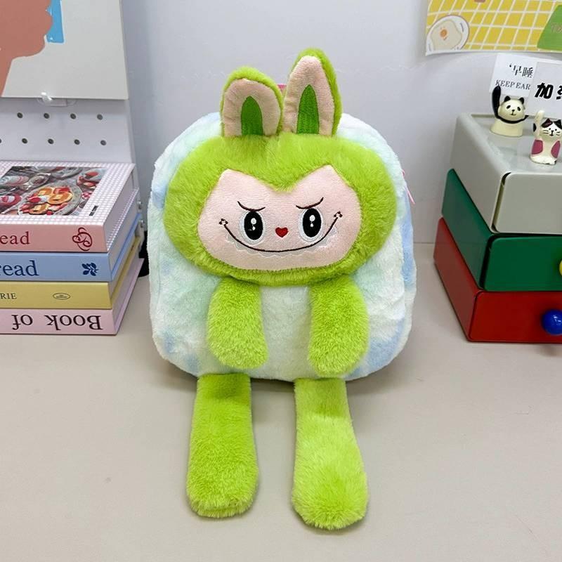 Cartoon Backpack Plush Stuffed Animal School Bag Lightweight Kids Gifts