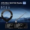 Full-Band V4 ATS DSP Mini Radio 1.9inch IPS Screen ALL Band FM AM SSB LSB USB Receiver Built-In Hi-Z Headphone Amplifier Circuit