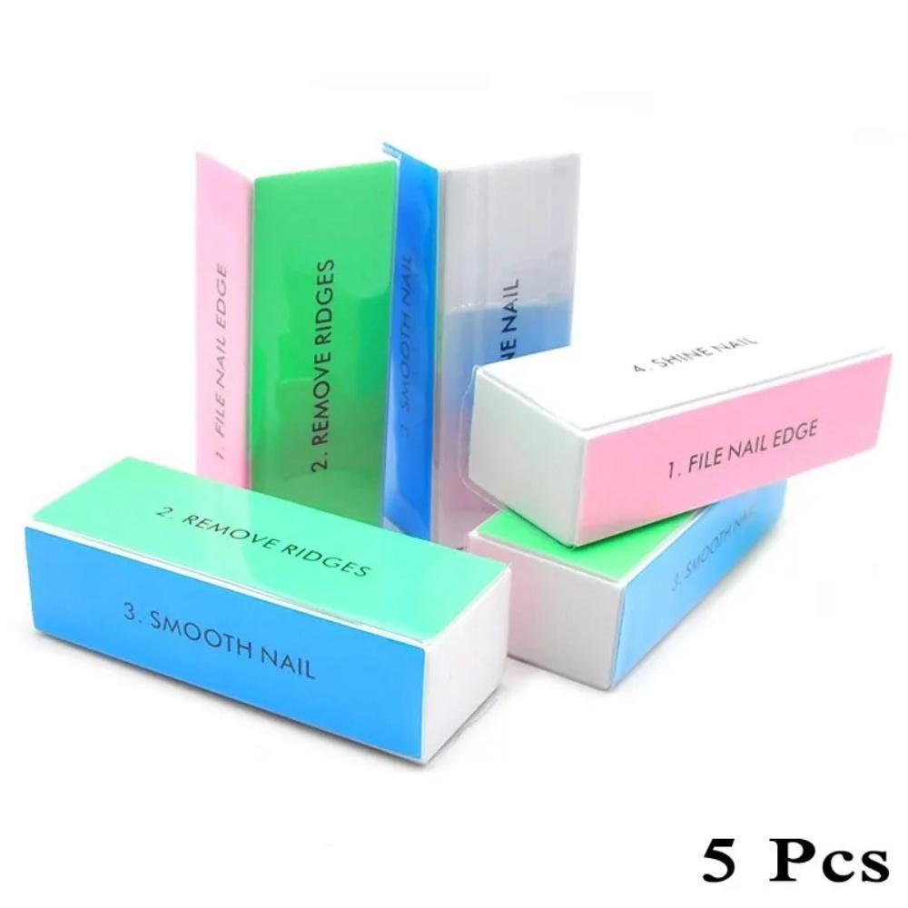 LINMANDA 4 Way Nail Buffer Block Nail Files and Buffers Smooth Buff Shine Professional Nail Files for Home and Salon DIY Use