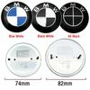 1Pcs 82mm 74mm Chrome Base Front/rear Boot Badges Hood Trunk Emblem Logo for E46 E39 E38 E90 E60 Z3 Z4 X3 X5 X6 Accessories