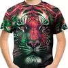 Children's Clothing Boys Tshirt Short Sleeve Girl T-Shirt Creative Round Neck Tigers Stylish Print Kids Summer Clothes Tops Tees