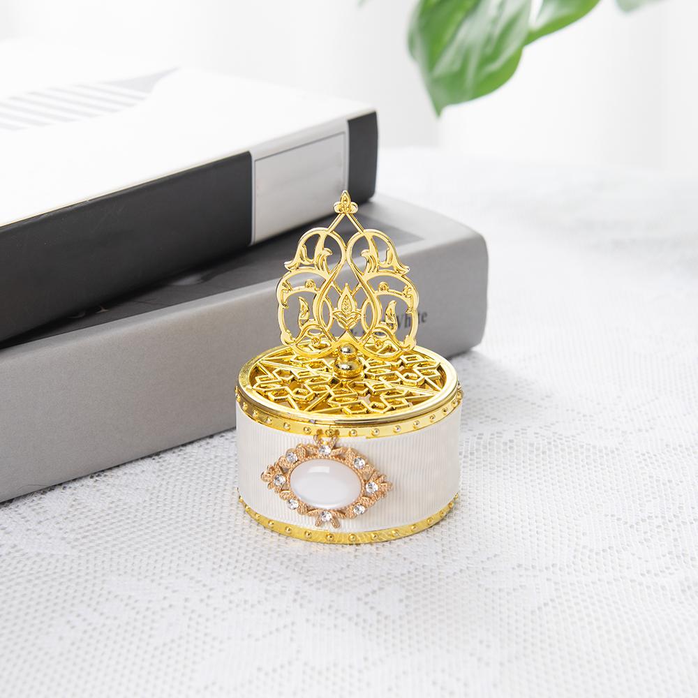 

1шт/6шт золотая коробка для подарков на свадьбу в полнолуние для ребенка, украшенная бисером, органайзер для безделушек