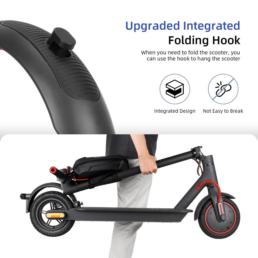 Gray Ulip Superior Rear Fender with Aluminium and Turn Signal Light for Xiaomi Scooters