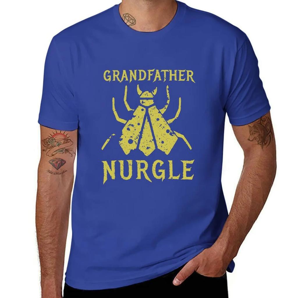 Papa Nurgle Fliege T-Shirt übergroßes Grafik-T-Shirt schlichte Anime-Sachen Vintage-Kleidung T-Shirts für Männer