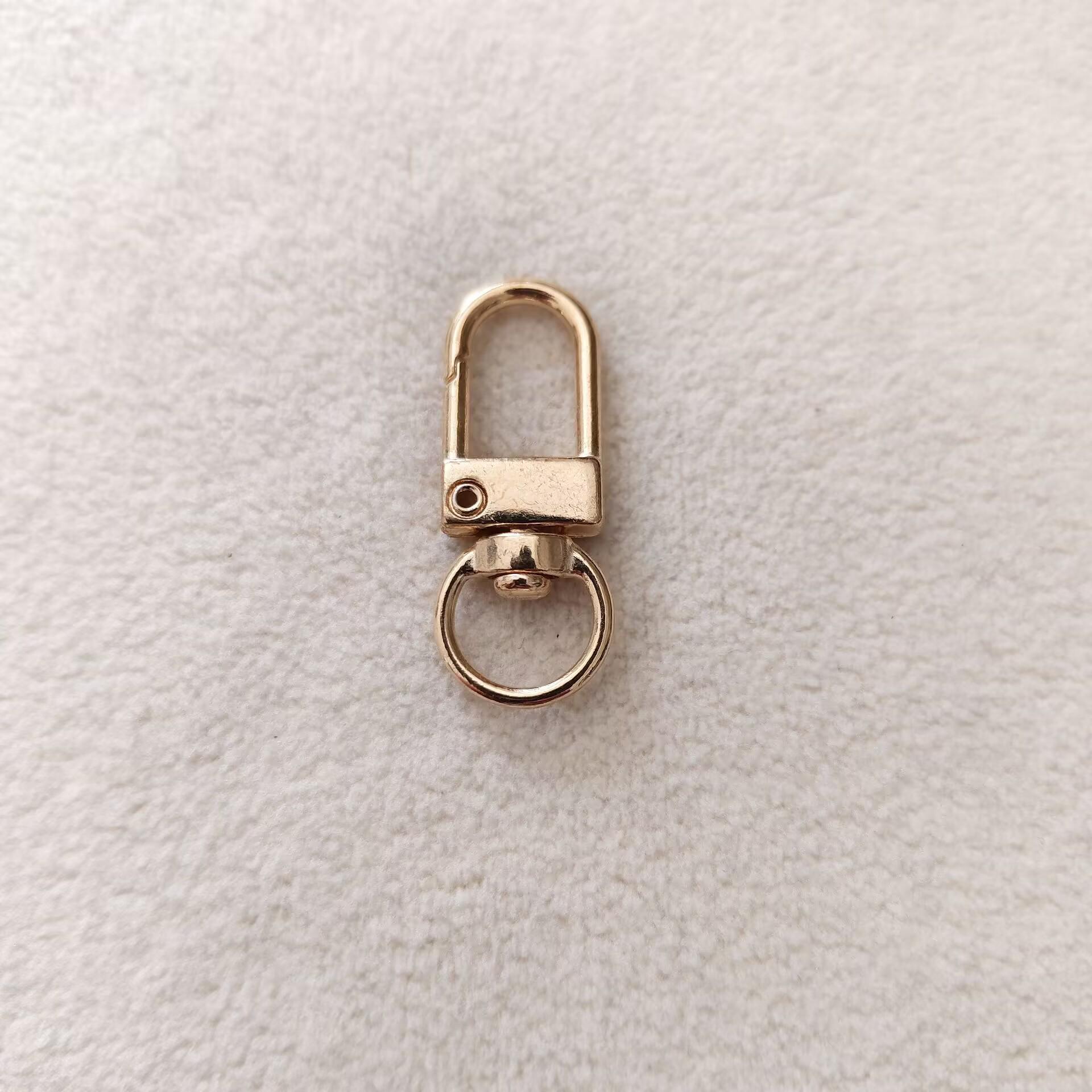 Silver Zinc Alloy Lobster Clasp Keychain with Heart Pendant