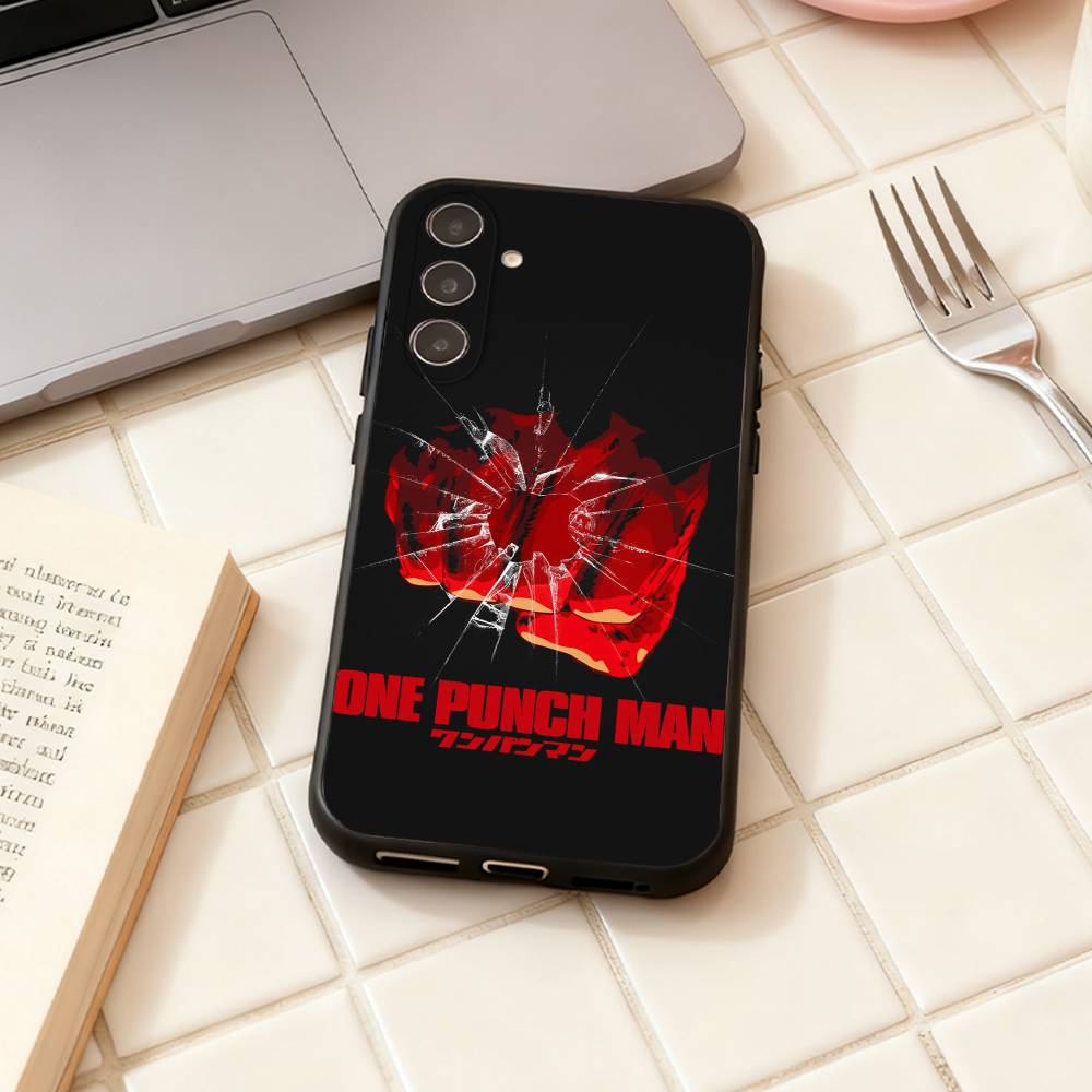 O-One Punch Man Anime Phone Case For Samsung Galaxy A73,A72,A71,A70,A53,A52,A51,Others Soft Black Shell