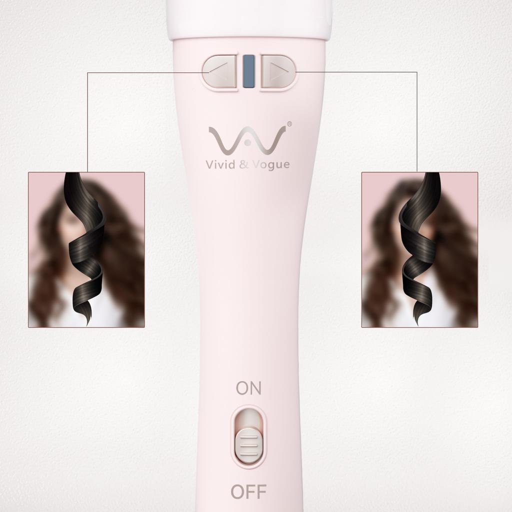 VAV Automatic Curling Iron, 32mm, Quick Heating, Popular Ceramic Automatic Hair Curler, Curling Wand, Beginner-Friendly, Easy and Convenient Styling
