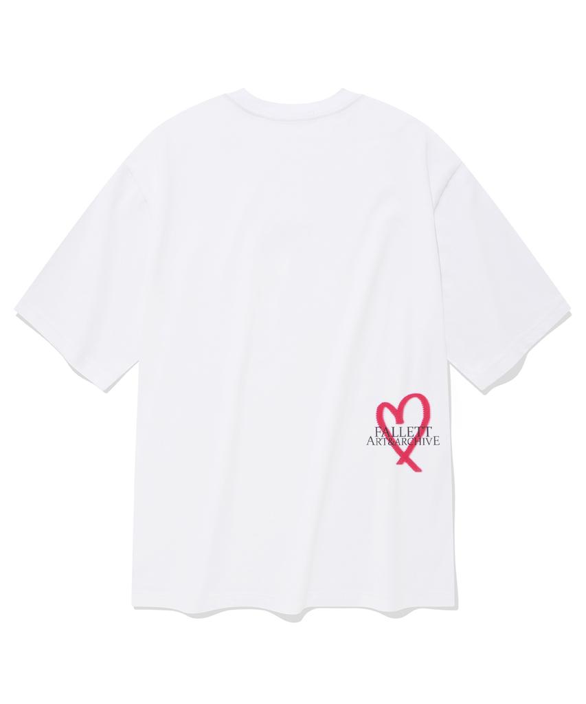 FALLETT Love Spray White Short Sleeve T-Shirt