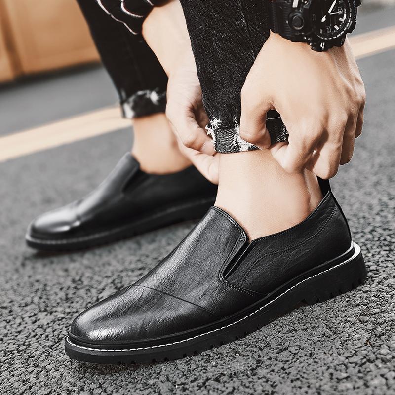 

Мода Новые модели Минималистичные мужские повседневные деловые кожаные туфли Удобные и универсальные кожаные туфли для джентльменов на свадьбу 44 серый