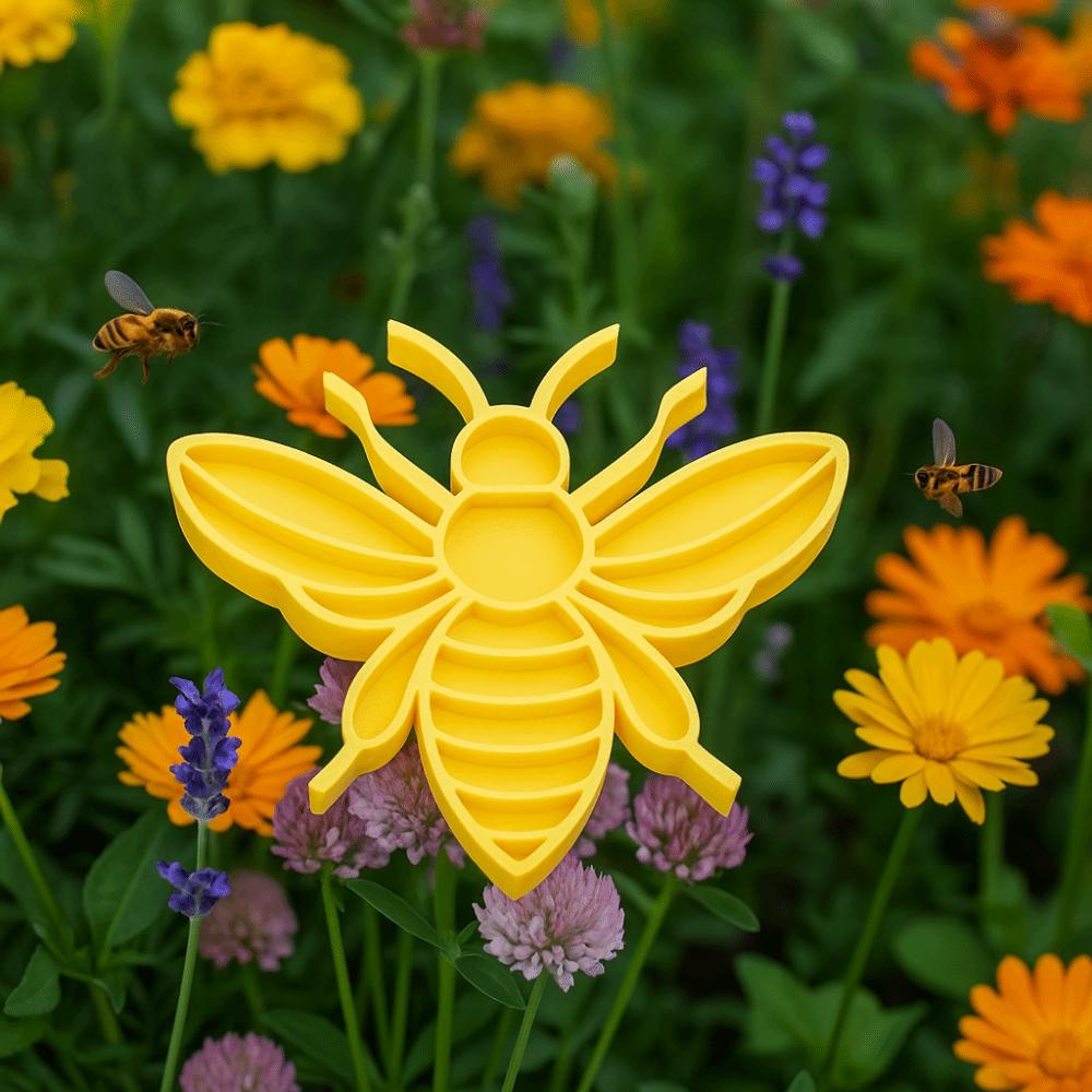 Bee/Beetle Shape Insect Waterer Decorative Bees Water Feeder Creative Insect Drinking Cup Garden