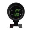 2in1 Vehicles Digital Gauge 12/24V Universal Truck Car LED Voltmeter