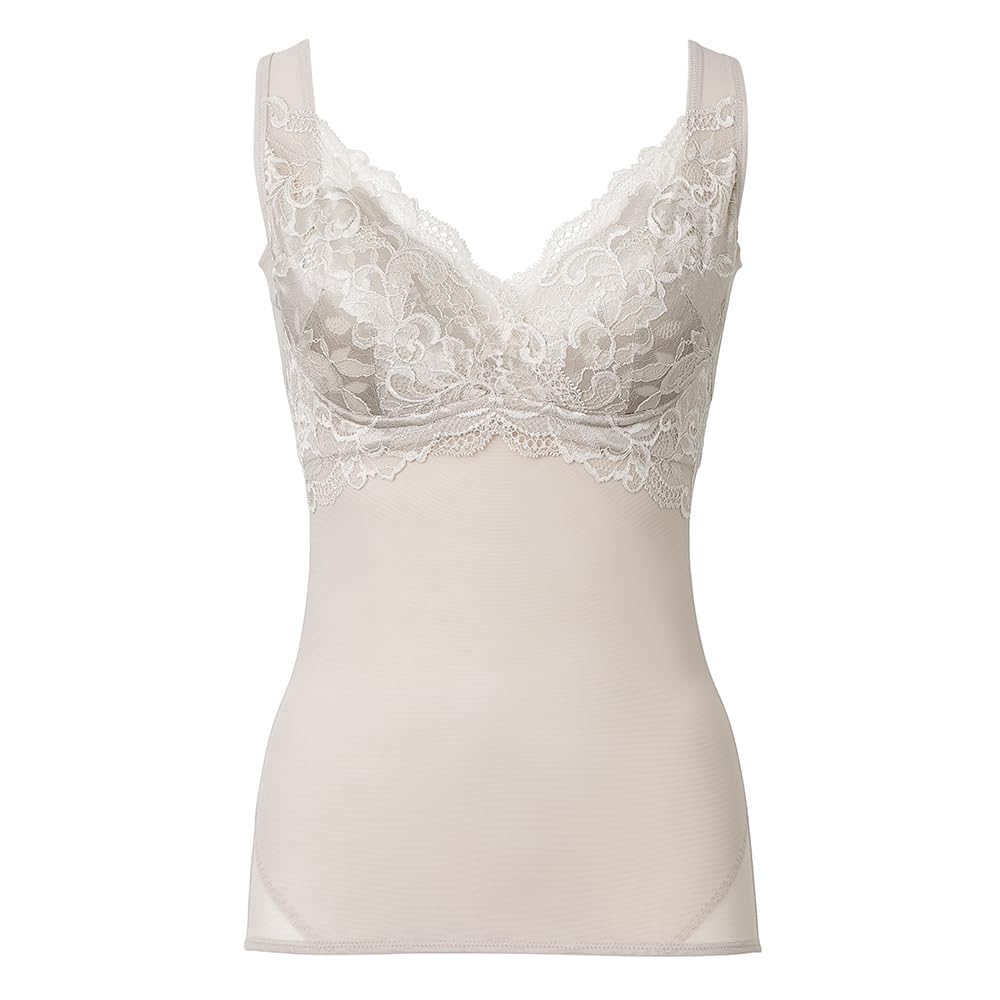 

Новинка моделирующий бюстгальтер на бретелях Heartful cup bra camisole 24 Sheer beige LL [Bradelis York] Non-wiredcache-coeur