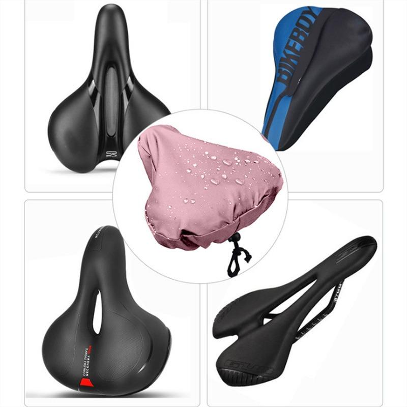 Waterproof Oxford Fabric Bike Seat Cover Dustproof Anti-Slip Saddle Protector for Outdoor Cycling