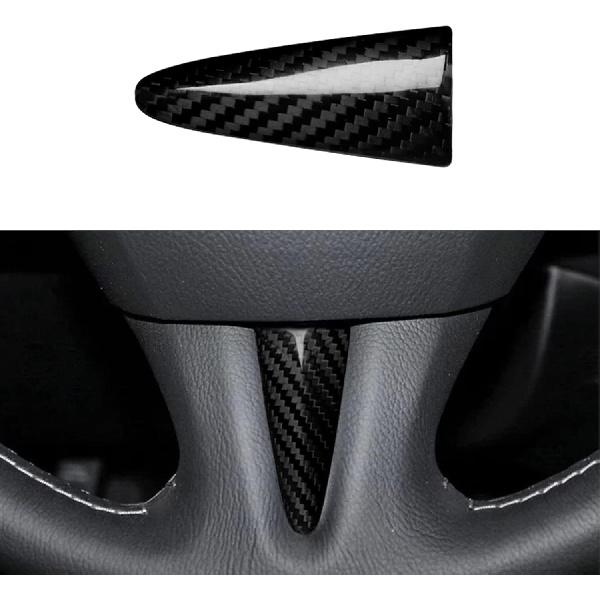 

NVCNX Real Carbon Fiber Gear Shift Knob Top Cover Interior Trim Car Hard Carbon Fiber Accessories for Infiniti Q50 2014 2015 2016 2017 1PC Glossy Steering Wheel Bottom