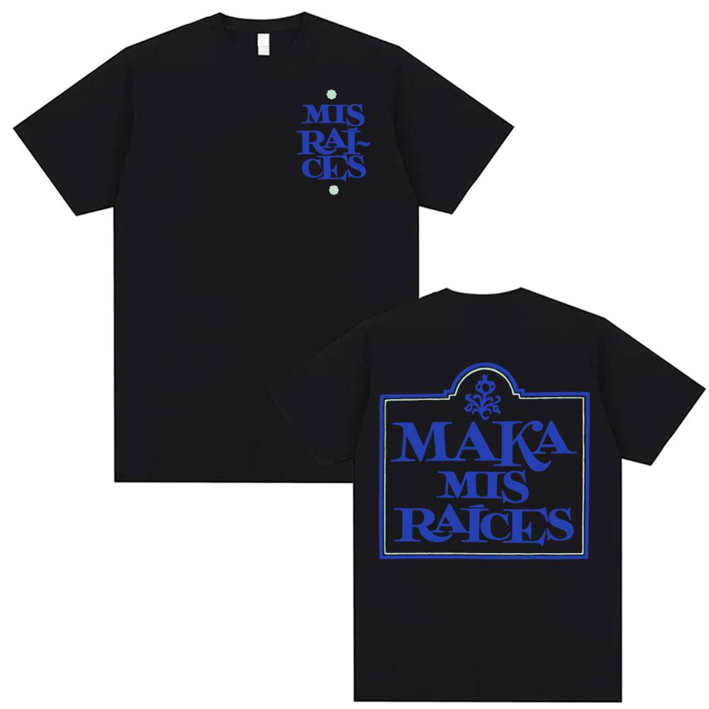 Rapper Maka Aura Tour Album 2025 T Shirts for Unisex Women Vintage Style Harajuku Street Tshirt Casual High Quality Cotton T Shirt
