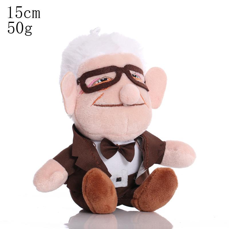 Movie UP Carl Plush Toys Doll 15cm/20cm Carl Fredricksen & Wife Ally Plush Pendant Soft Stuffed Toy Gifts for Children Kids 15cm коричневый