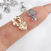 10 Sets 3 Colors Metal 18mm Diy Dolls Buttons Belt Buckle Shoes Accessories Doll Bags Buckles
