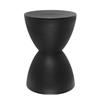 Modern Hourglass Shaped Stool Round End Table Stool for Shoe Changing Home Use 43x30cm