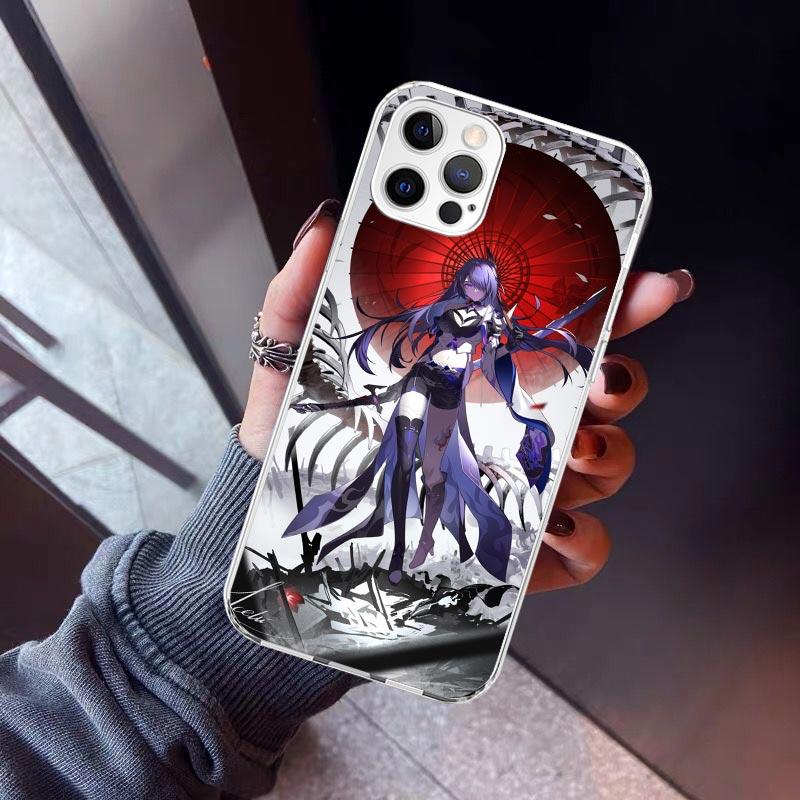 Honkai Star Rail Acheron Phone Case For iPhone 17 Air 11 13 Mini 14 15 Plus 16 12 Pro Max 16E SE 7 8 Pattern Soft TPU Back Cover