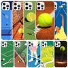 Tennis Sport Weiche Hülle für iPhone 16 17 Air 15 14 Pro Max 16E Handyhülle 13 Mini 12 11 7 SE 8 Druckmuster Passende Hüllen 16 17 Air