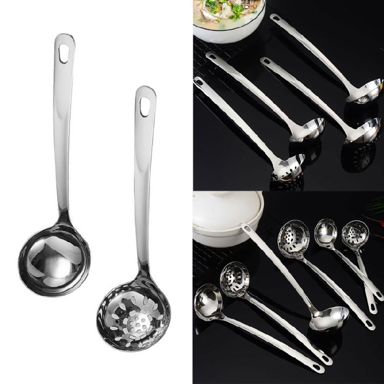 Sturdy Ladle and Slotted Spoon Set Colander Quality Dinnerware Utensils