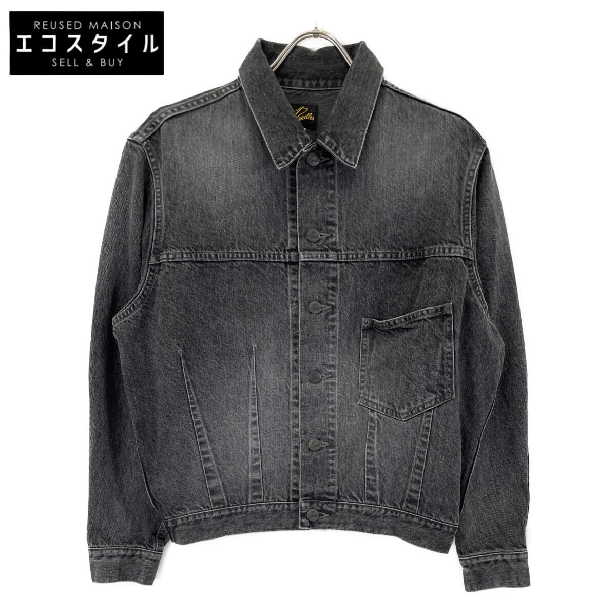 

needles QV158 Black Darts Bottom Jean Jacket 12oz Denim Jacket Jacket XS blackUsed
