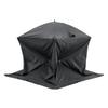 Portable Ice Shelter, 3-4 Person Pop-Up Ice Fishing Tent, 43 Square Feet Fishable Area, Ice Shanty for Winter Fishing, Waterproof Oxford Ice Cube with