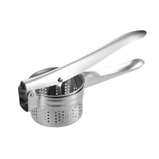 

Manual Juicer Hand Press Stainless Steel Lemon Lime Orange Squeezer Versatile Kitchen Gadget for Juicing Citrus Draining Cabbage Mashing Potatoes B