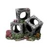 Hollowed-out Aquarium Rock Resin Shrimp Breeding Cave Cubes Cave Shelter  Home Aquarium