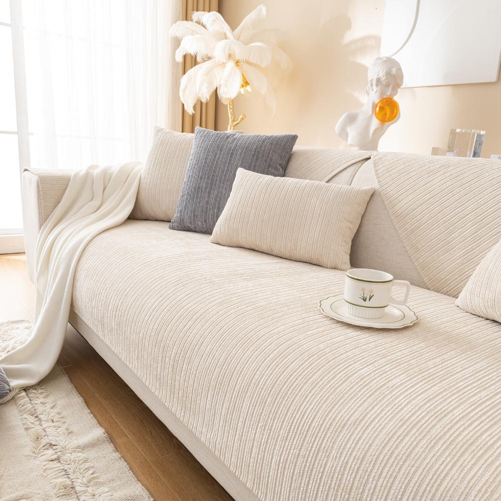 Chenier Sofa Cushion Four-Season Universal Non-Slip Seat Cushion Cream Wind Sofa Cover Cross-Border New Backrest Towel Cover