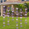 CIEOVO Butterfly Hanging Garland 3D Paper Bunting Banner Party Decorations Wedding Baby Shower Home Decor Purple 4 Pack, 110 Inch Long Each